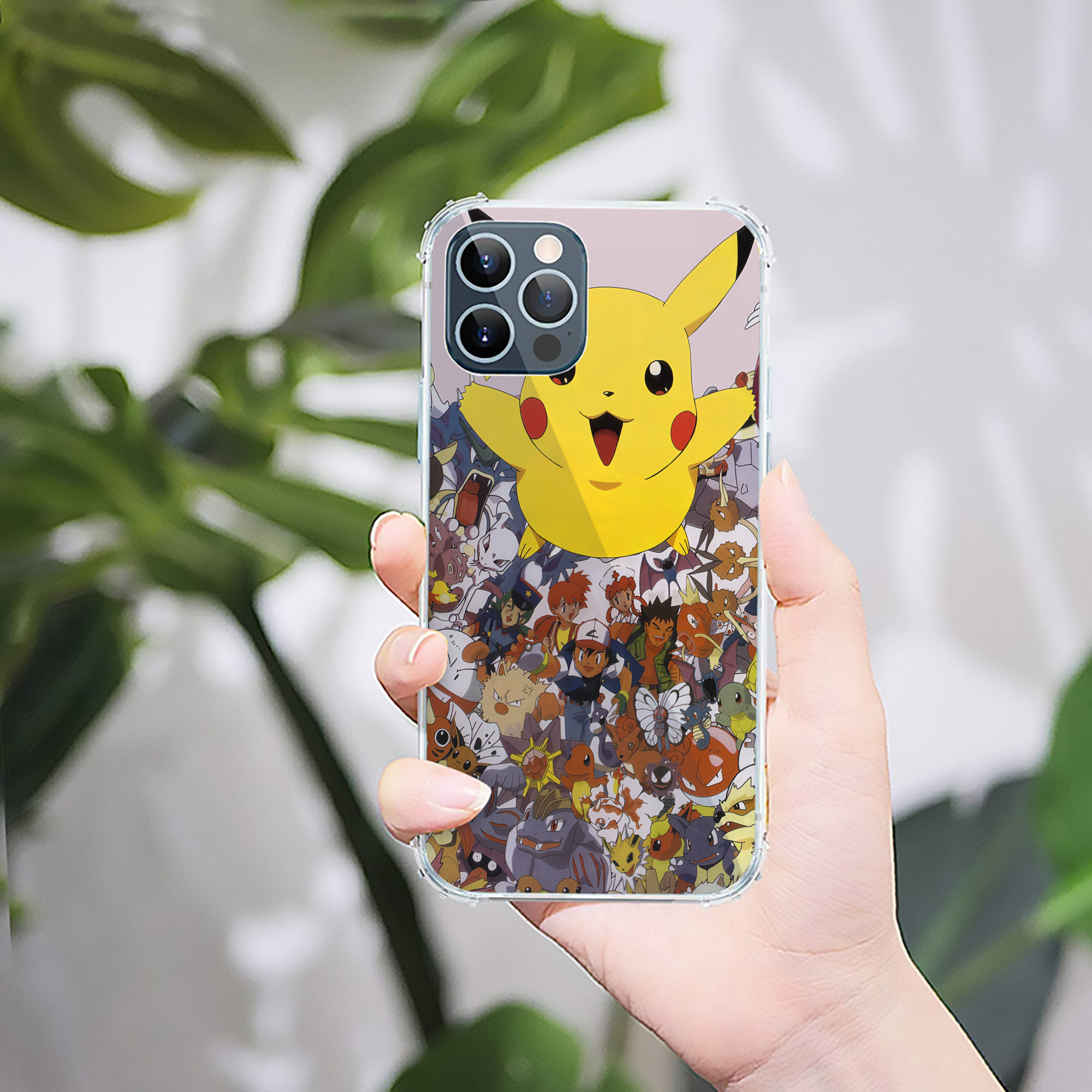 （画像用） ポケットモンスター Pokémon 【iPhone 12シリーズ対応】透明スマホケース（クリアソフトケース）